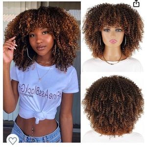 NWOT Kinky Curly Wig 12 inch